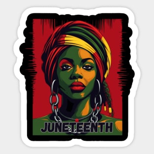 Juneteenth Celebration - Embracing Freedom and Heritage Sticker